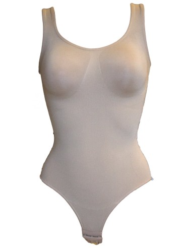 Body Modellante Spalla Larga Donna Microfibra...