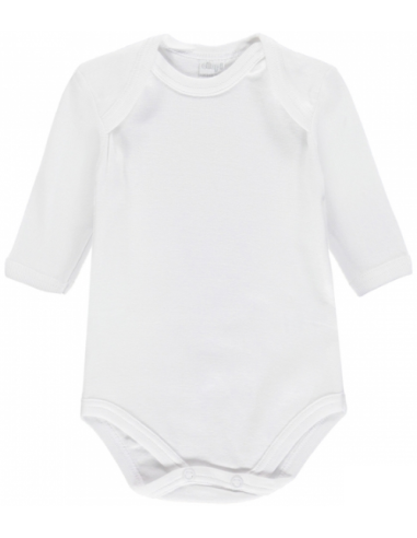 2 Body Caldo Cotone Manica Lunga Ellepi Bianco AF890