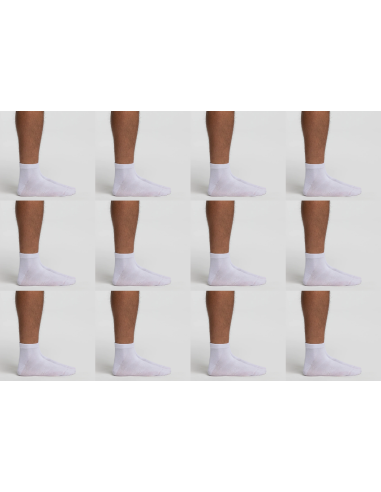 12 Paia Bike Sock Unisex Pompea Calza Girocaviglia Cotone Elasticizzato