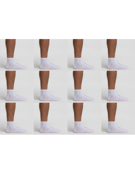 12 Paia Bike Sock Unisex Pompea Calza Girocaviglia Cotone Elasticizzato