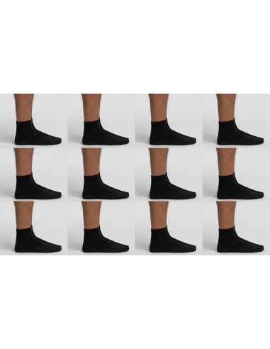 12 Paia Bike Sock Unisex Pompea Calza Girocaviglia Cotone Elasticizzato