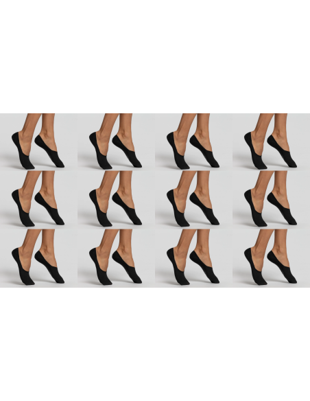 12 Paia Salvapiedi Con Silicone Adlefia Unisex Pompea Cotone Elasticizzato