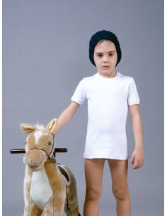 3 Maglie Manica Corta Girocollo In Caldo Cotone Da...