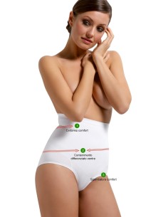 Slip Maxi Modellante Donna Vita Alta Senza Cuciture Sensi...
