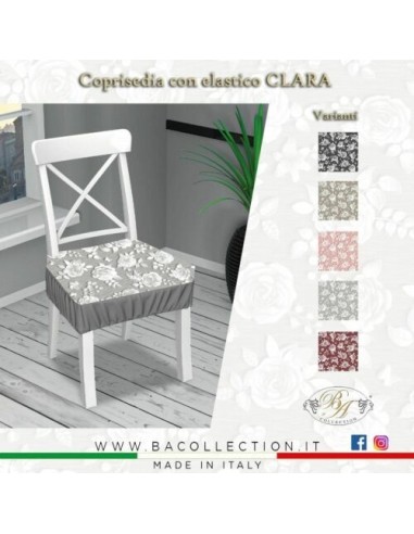 6 Cuscini Sedia Rotondi Con Molla BA Collection Imbottiti Tinta