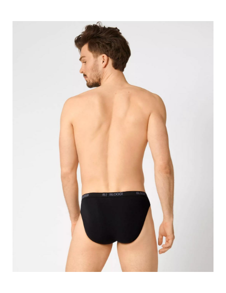 3 Slip Uomo Mini Vita Bassa Cotone Sloggi Basic