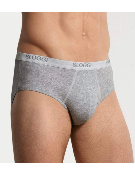 3 Slip Uomo Midi Cotone Elasticizzato Sloggi