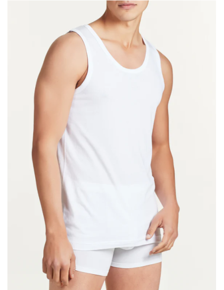 4 Canotte Intima Uomo Spalla Larga In Cotone Ragno 601412