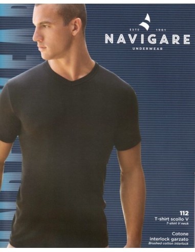 3 T-Shirt Uomo Caldo Cotone Scollo A V Navigare...