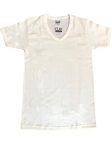 3 Maglie Manica Corta Scollo A V In Lana E Cotone Mabrat MMUB72