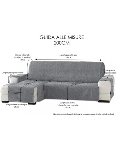 Copridivano Salvadivano Trapuntato 2 Posti Con...
