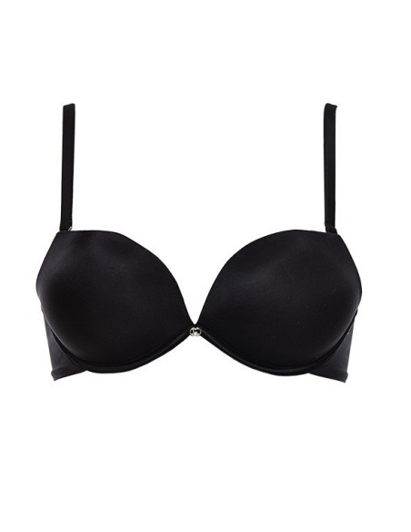 Reggiseno Super Push Up 2 Taglie In Piu In Microfibra Double Balconcino Lormar Coppa B