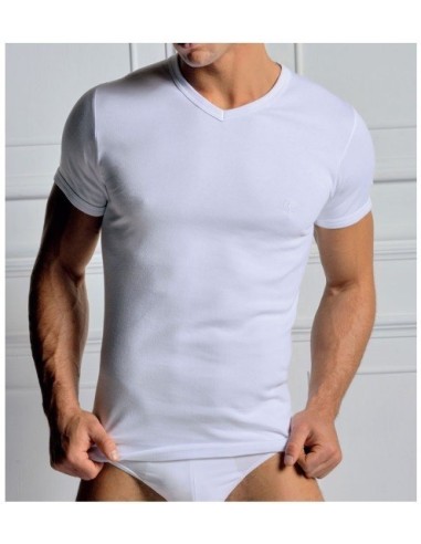 3 T-Shirt Uomo Caldo Cotone Scollo A V Navigare...