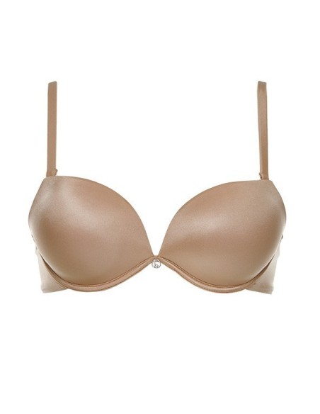 Reggiseno Super Push Up 2 Taglie In Piu In Microfibra Double Balconcino Lormar Coppa B