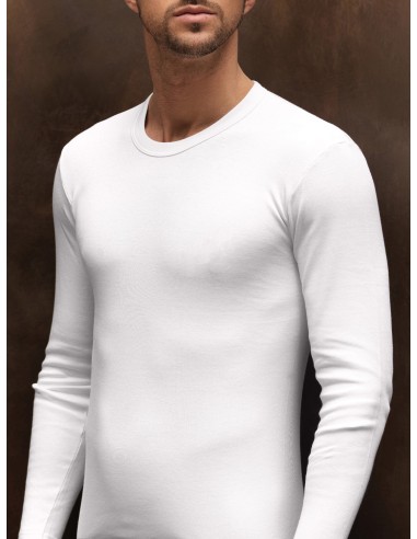 3 Maglie Intime Uomo Manica Lunga Girocollo In Caldo Cotone Interlock Mabrat MMUF273
