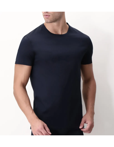 3 Maglie Intime Uomo Maniche Corte In Caldo Cotone Interlock Mabrat MMUF271BL