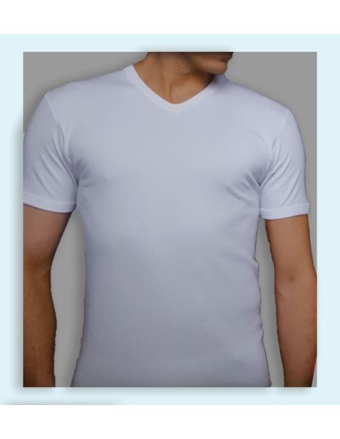 3 Maglie Intime Uomo Manica Corta Scollo A V In...