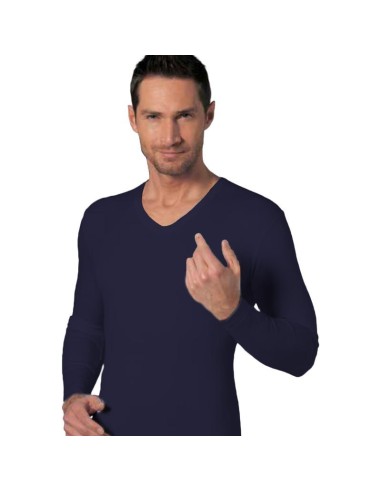 3 Maglie Intime Uomo In Caldo Cotone Interlock...