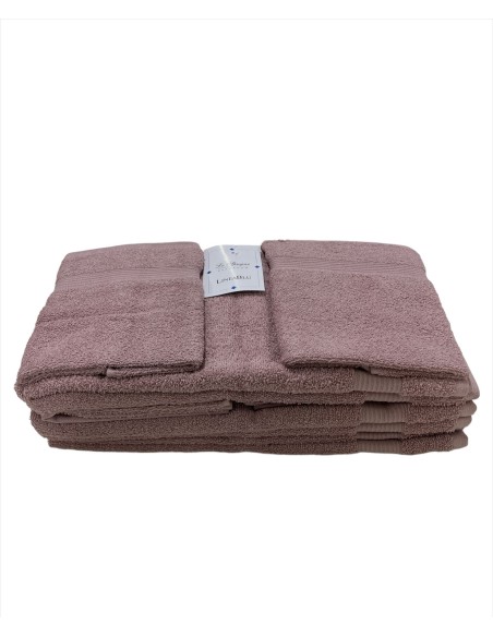 Offerta Set Bagno 12 Asciugamani 6 Viso E 6 Ospite Spugna 500 gr Linea Blu Gold Collection