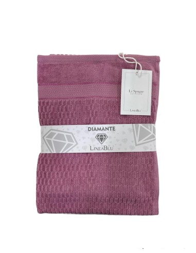 Set Bagno 1+1 Viso E Opsite In Spugna Idrofila 420 g/mq In Puro Cotone Linea Blu Diamante Var.1