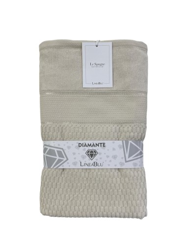 Telo Bagno In Spugna Idrofila 420g/mq 100% Cotone Linea Blu Diamante Var.1