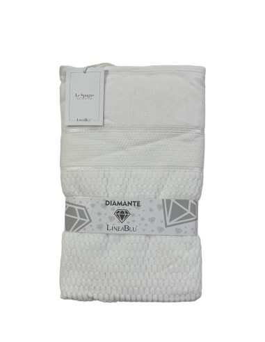 Telo Bagno In Spugna Idrofila 420g/mq 100% Cotone Linea Blu Diamante Var.1