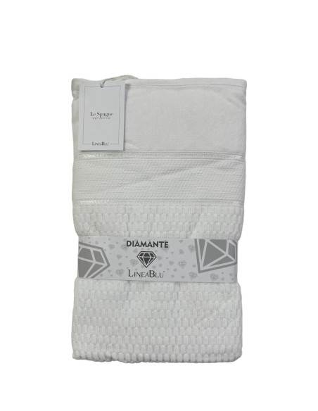 Telo Bagno In Spugna Idrofila 420g/mq 100% Cotone Linea Blu Diamante Var.1