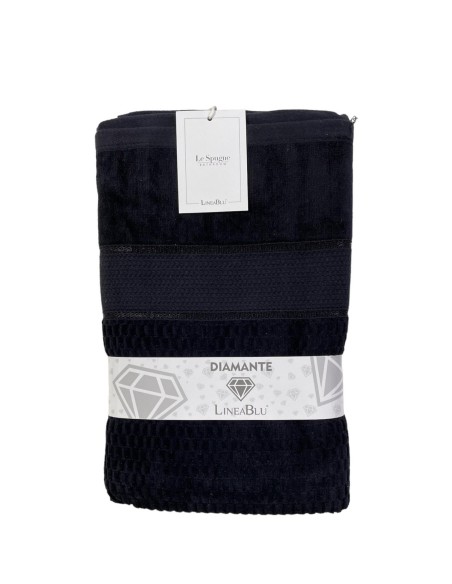 Telo Bagno In Spugna Idrofila 420g/mq 100% Cotone Linea Blu Diamante Var.2