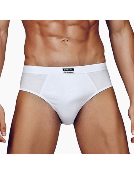 6 Slip Uomo Calibrati In Cotone Mercerizzato Con Elstico Interno Primal Art. 2810