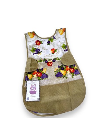 Grembiule A Casacca Con Bottoni E Tasca Preziosa Home Botanic Collection