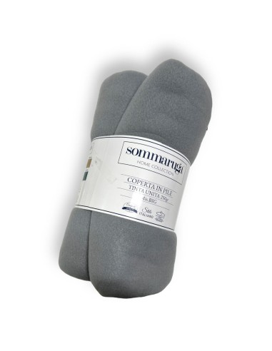 2 Coperte In Pile 200X210 Tinta Unita 250gr Sommaruga Misura Big