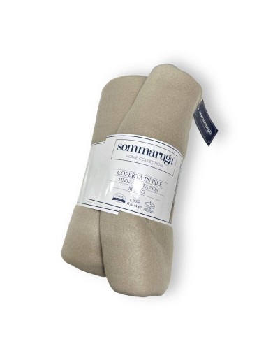 2 Coperte In Pile 200X210 Tinta Unita 250gr Sommaruga Misura Big