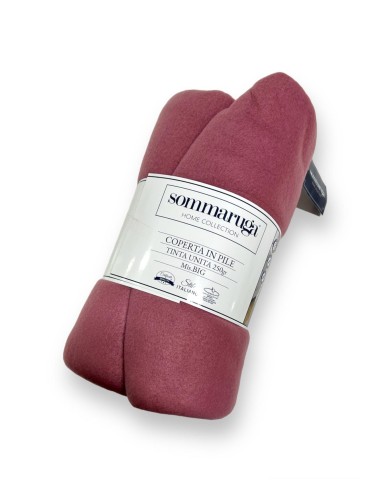 2 Coperte In Pile 200X210 Tinta Unita 250gr Sommaruga Misura Big