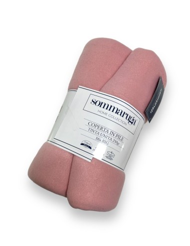 2 Coperte In Pile 200X210 Tinta Unita 250gr Sommaruga Misura Big