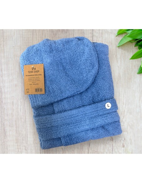 Accappatoio In Spugna Di Puro Cotone Idrofilo Tema Shop Unisex
