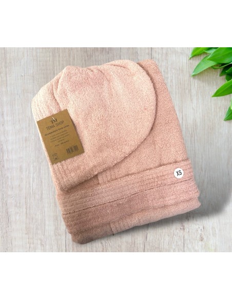 Accappatoio In Spugna Di Puro Cotone Idrofilo Tema Shop Unisex
