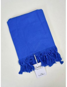 Telo Mare In Cotone Con Frange Linea Blu 90x160 Portofino