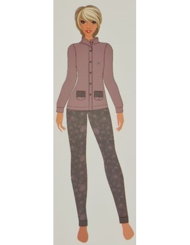 Pigiama Donna Coral Calibrato Antonio Basile BD8511 Aperto Avanti