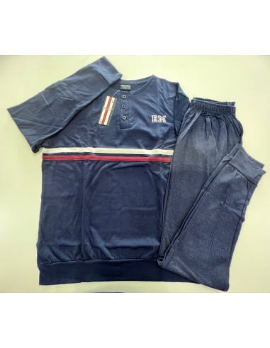 Pigiama Uomo In Caldo Cotone Manica E Pantalone Lungo Marta Marzotto EMI806