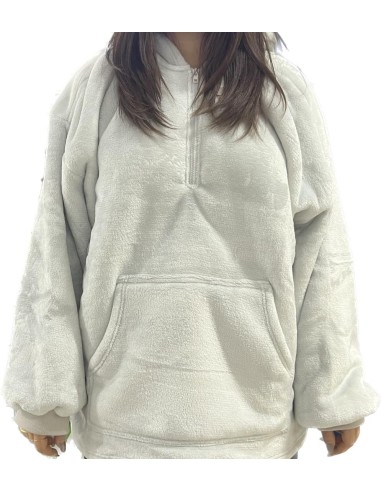 Poncho Caldissimo In Pelliccia Maxi Da Camera Con Cerniera E Tascone Preziosa Home MANT0017