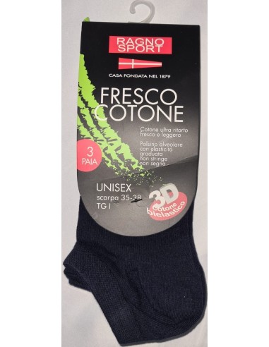 6 Paia Bike Socks Ragno In Cotone Elasticizzato...