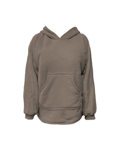 Poncho Con Cappuccio E Pelliccia Interna Preziosa Home MANT0038