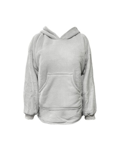 Poncho Con Cappuccio E Pelliccia Interna Preziosa Home MANT0038