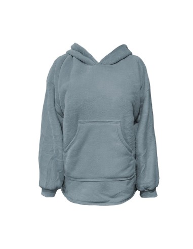 Poncho Con Cappuccio E Pelliccia Interna Preziosa Home MANT0038