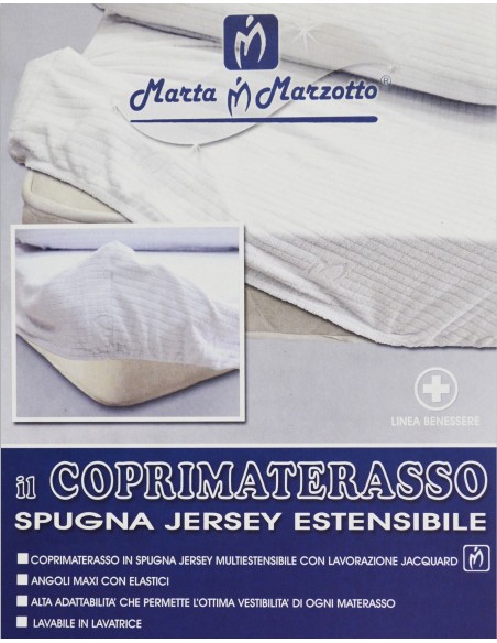 Coprimaterasso Singolo Spugna Jersey Marta Marzotto