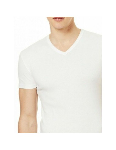 2 T-Shirt Uomo Intima Scollo A V Caldo Cotone Organico Bio Ragno 604478