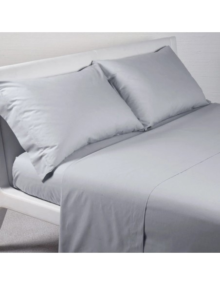 Completo Letto Singolo In Puro Cotone Angels Argento
