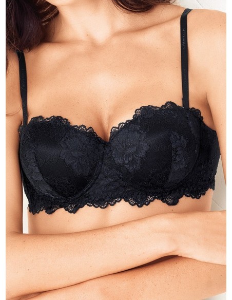 Reggiseno A Balconcino In Pizzo Deluxe Fascia Lormar Coppa B
