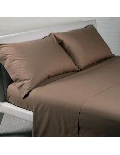 Completo Letto Singolo In Puro Cotone Angels Cioccolata