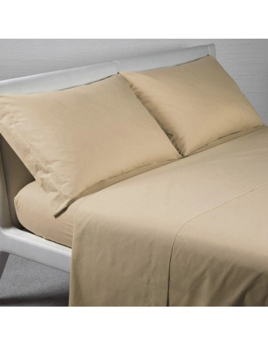 Completo Letto Singolo In Puro Cotone Angels Tortora Chiaro